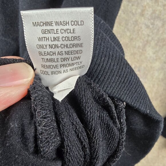 Merona Black Cowl Neck Long Sleeve Tunic Sweater Top M Cotton & Modal Blend - Picture 5 of 7